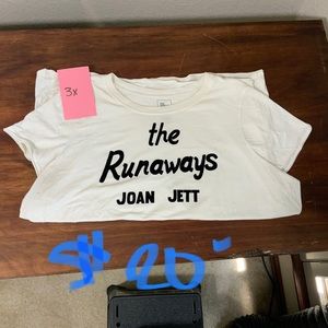 The Thread Shop white Joan Jett Tee.